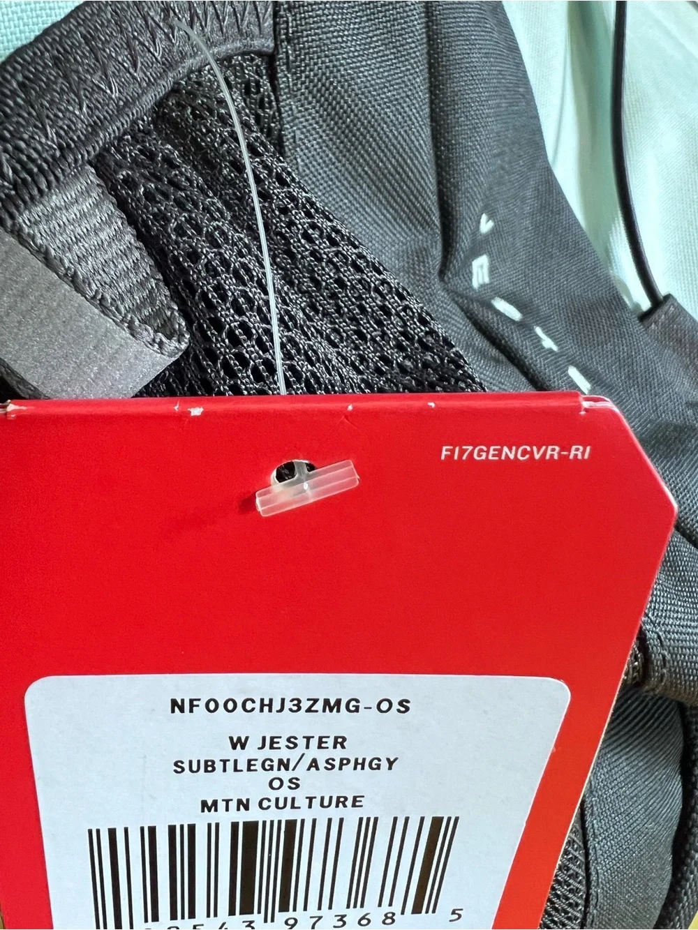NWT The North Face Jester Women's Backpack in Light Mint and Black